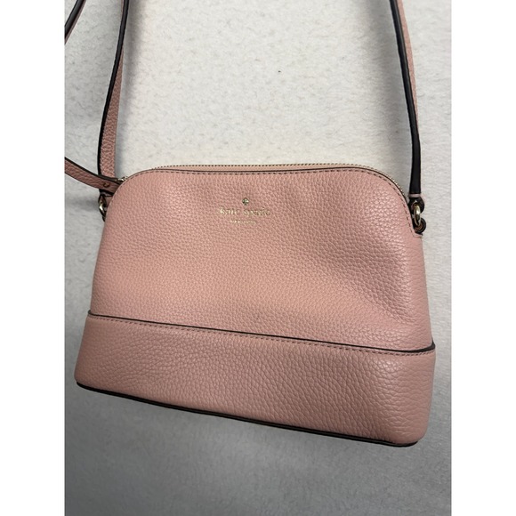 kate spade Handbags - Kate Spade New York Pink Pebbled Leather Dome Crossbody Bag